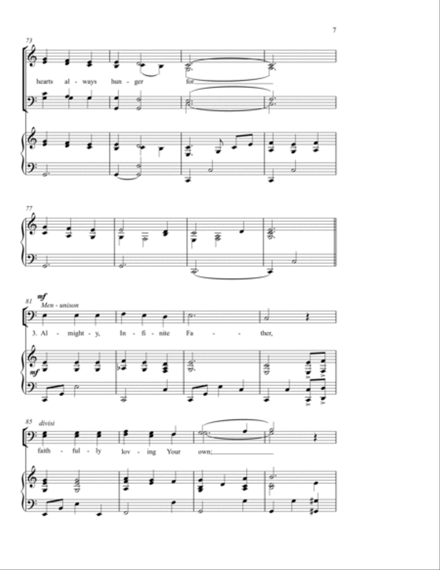 Wonderful, Merciful Savior 4-Part scores gallery preview page 6
