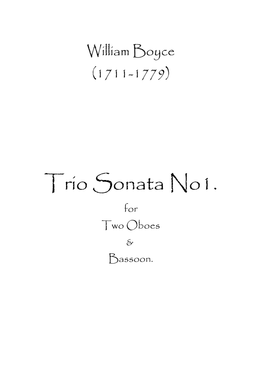 Trio Sonata No.1 Woodwind Trio scores gallery preview page 1