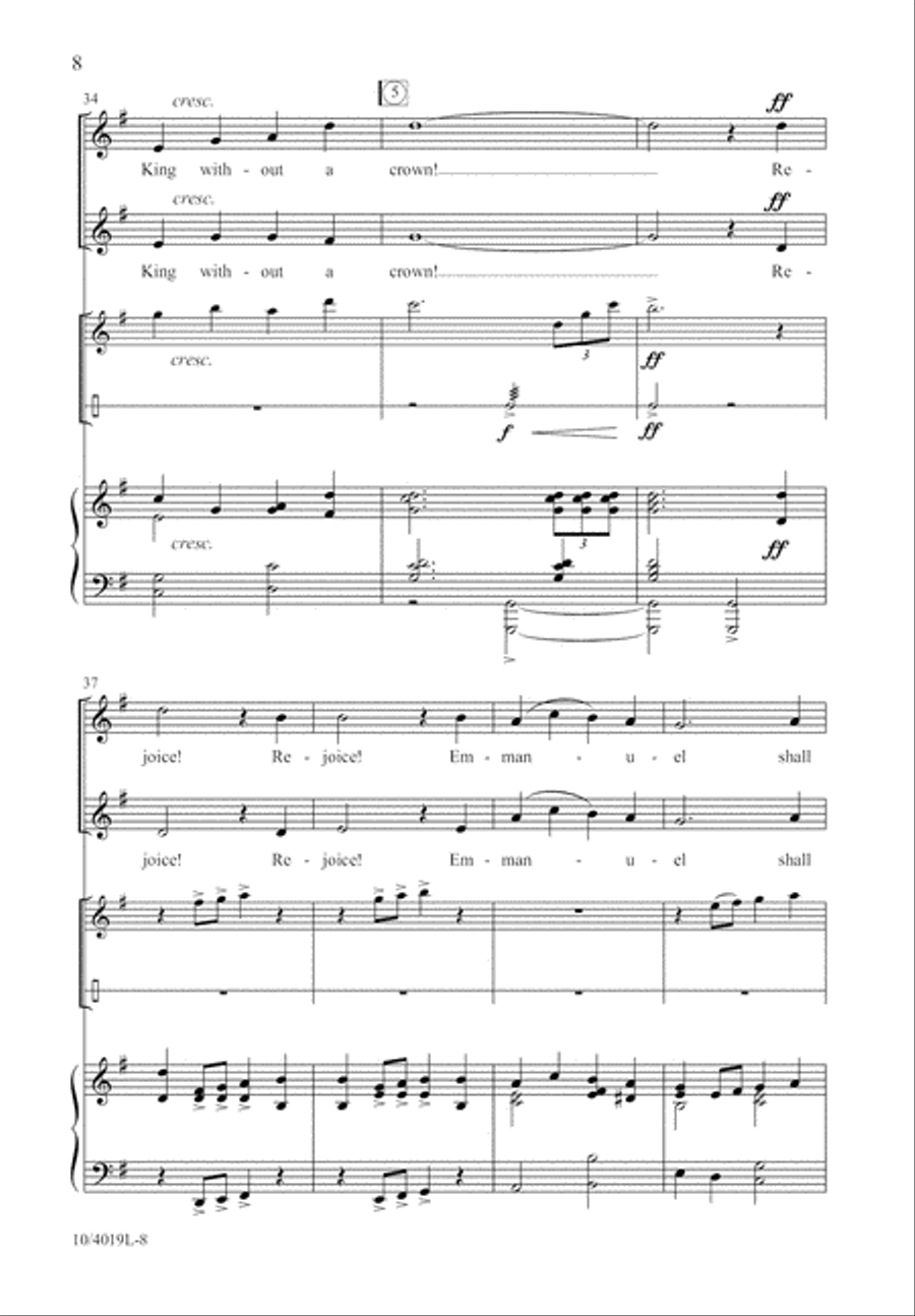 Prophets Knew Unison Choir scores gallery preview page 9