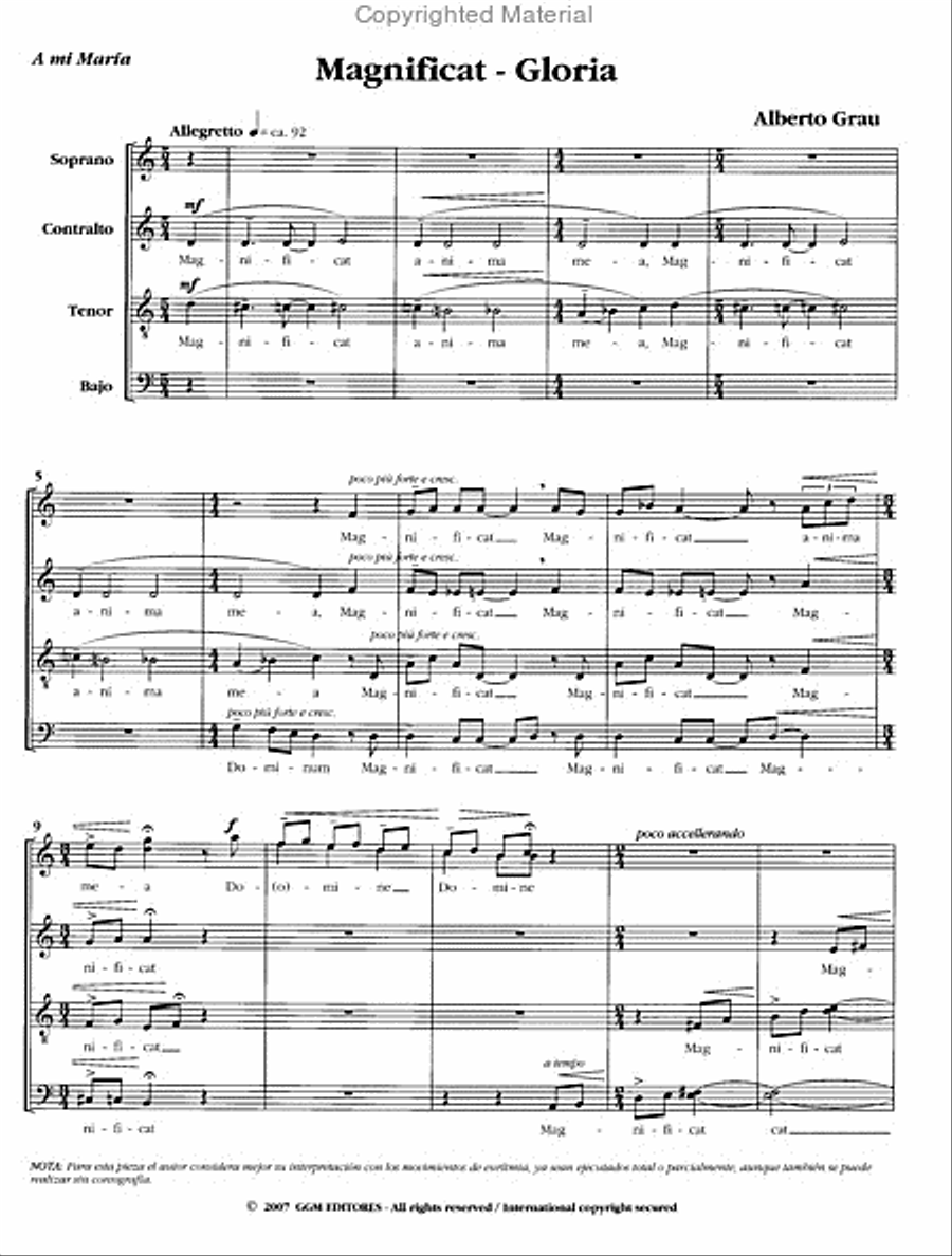 magnificat/gloria SSAATTBB scores gallery preview page 2