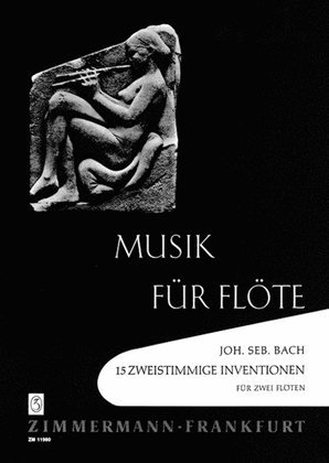Book cover for 15 Two-Part Inventions BWV 772-786