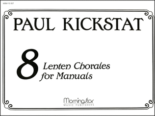 Book cover for Eight Lenten Chorales for Manuals