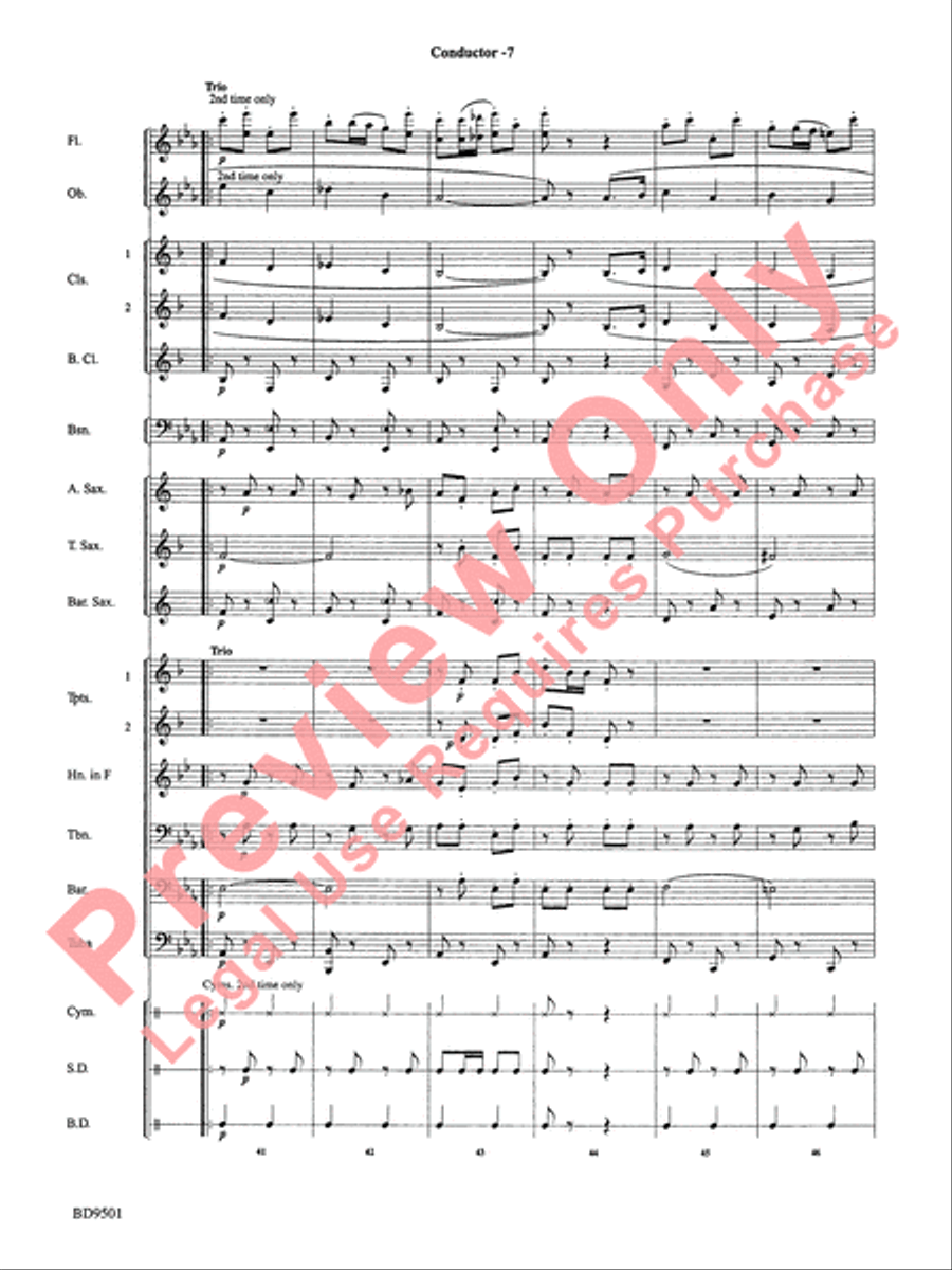 The Chimes of Liberty The Chimes of Liberty Concert Band scores gallery preview page 9