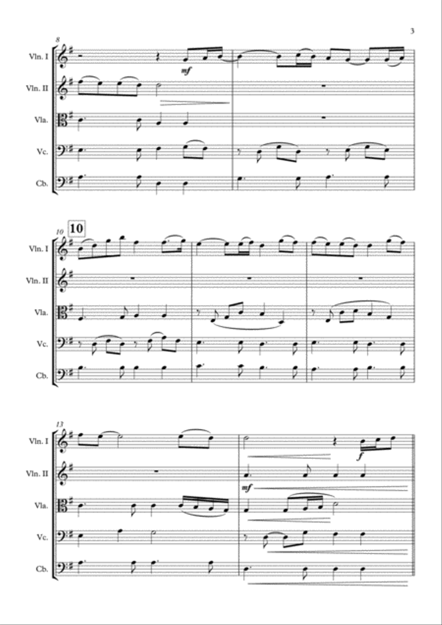 Happy New Year Happy New Year String Quintet scores gallery preview page 4