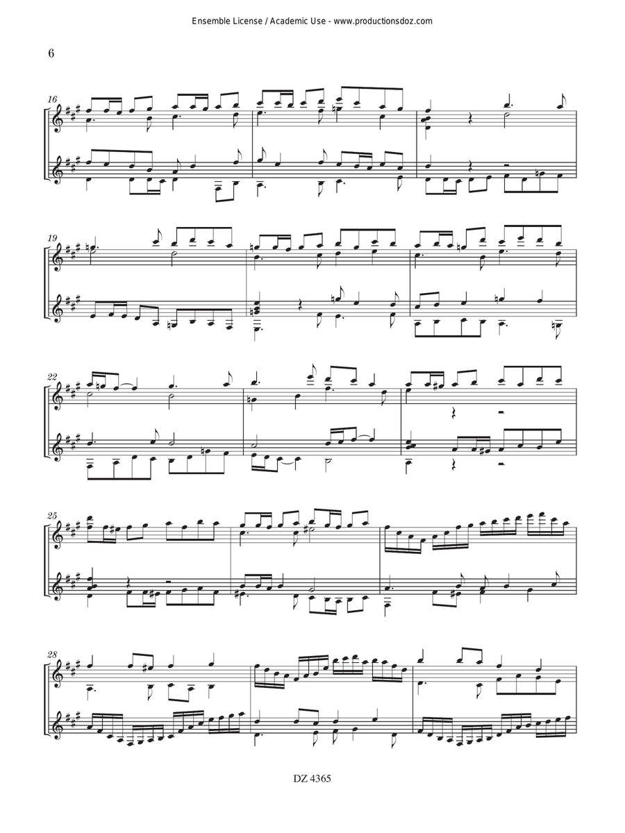 Prélude et fugue Classical Guitar scores gallery preview page 6