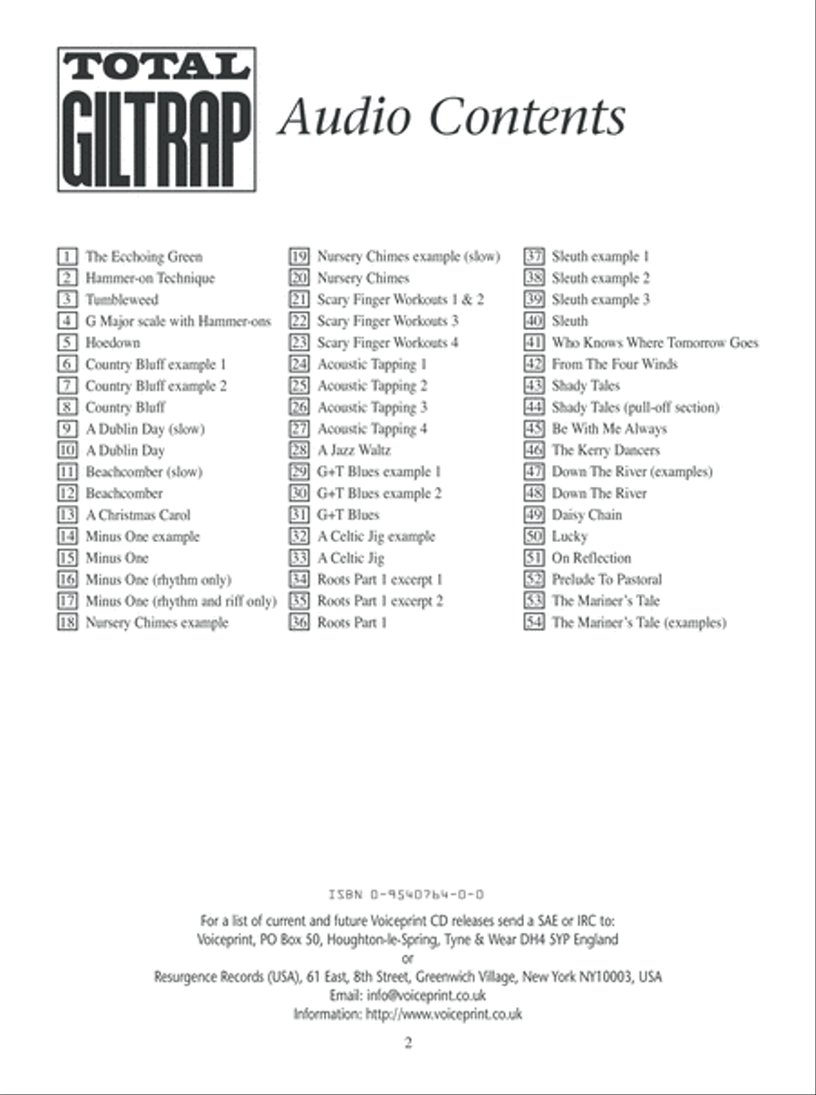 Total Giltrap Fingerpicking Guitar scores gallery preview page 3