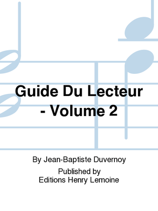 Book cover for Guide du lecteur - Volume 2