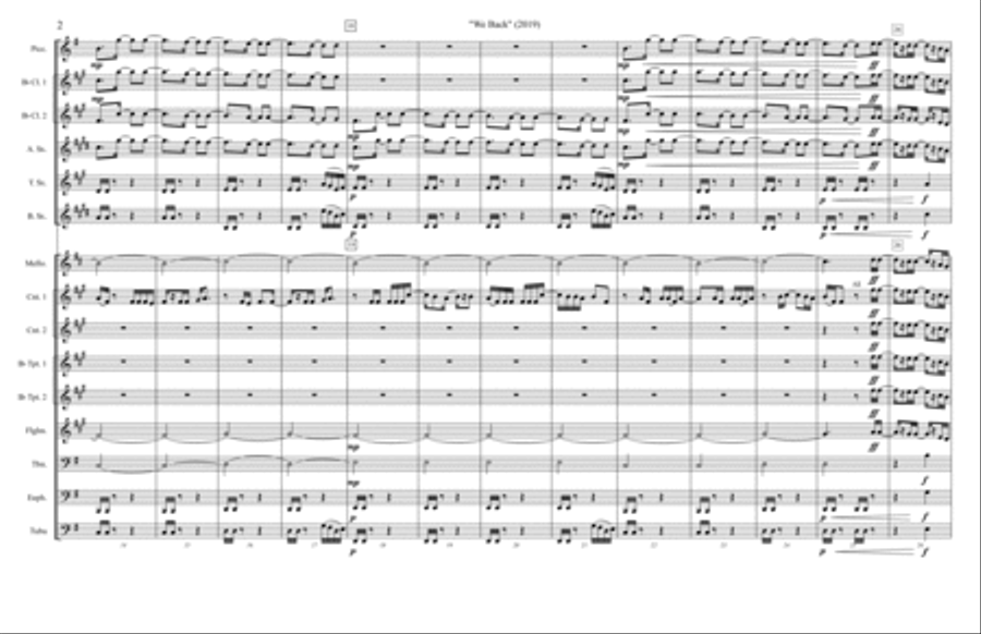 We Back We Back Woodwind Ensemble scores gallery preview page 2