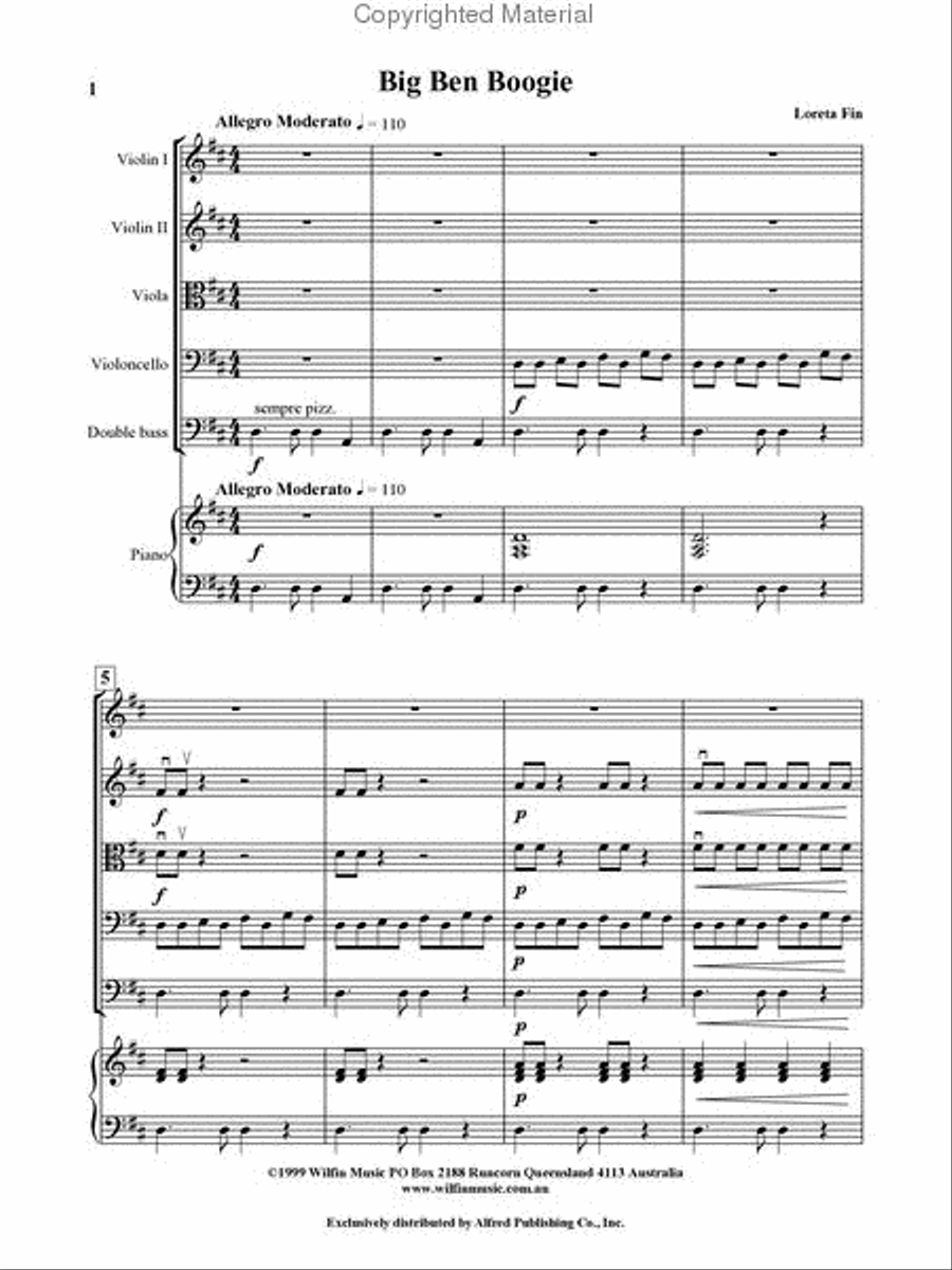 Big Ben Boogie String Orchestra scores gallery preview page 2