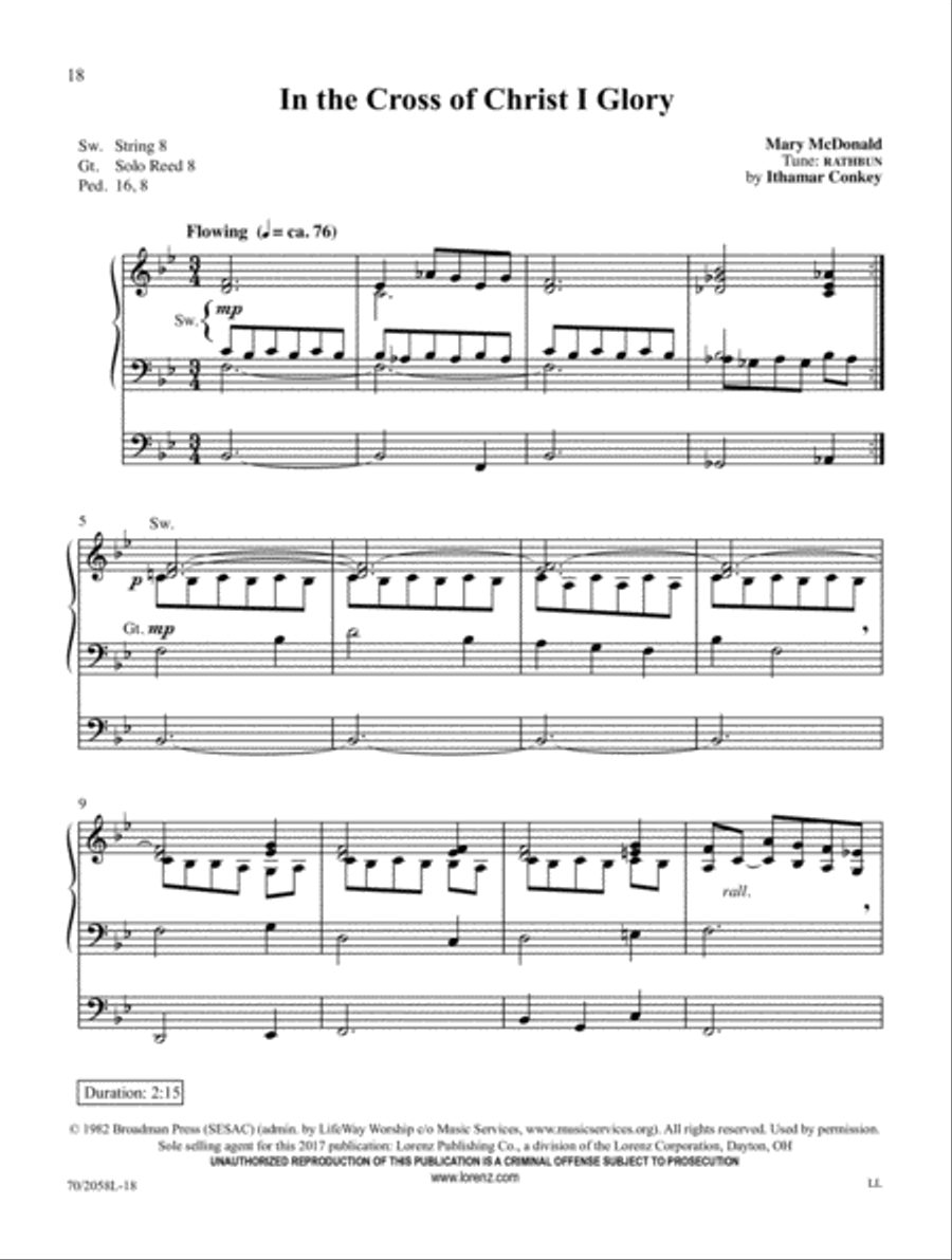 In the Depths of His Love Organ Solo scores gallery preview page 10