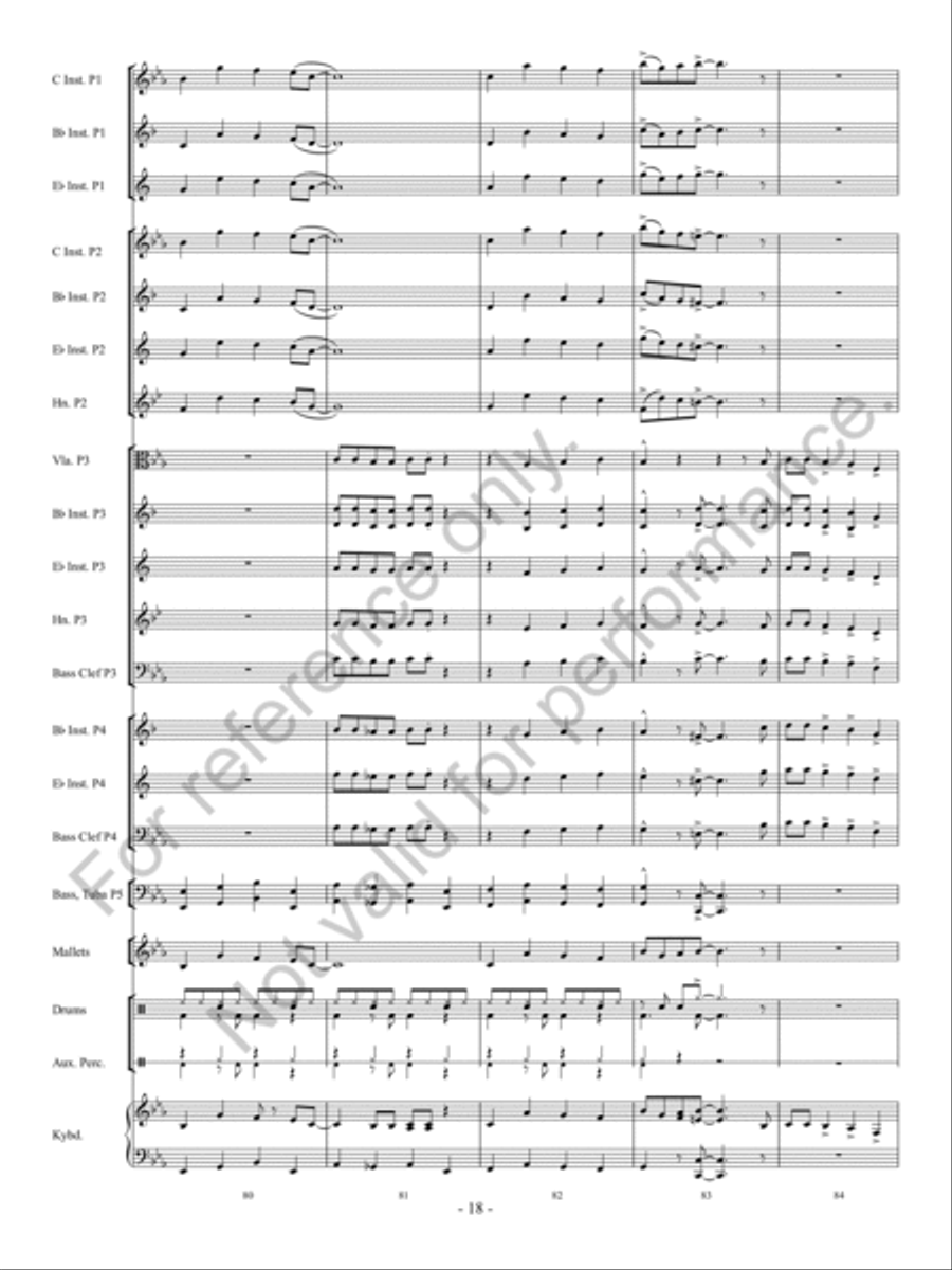 Santa Rocks The House Concert Band - Sheet Music page 19