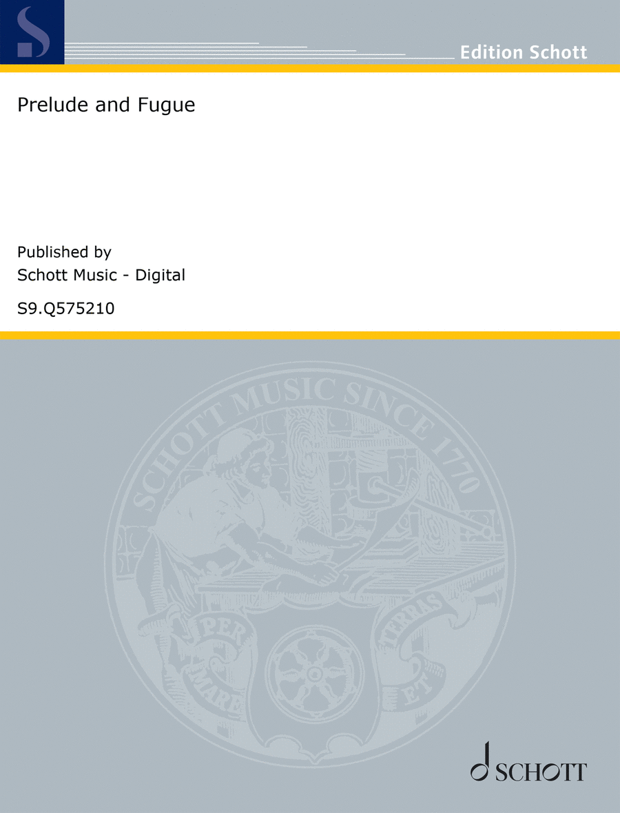 Prelude and Fugue Piano Solo scores gallery preview page 1
