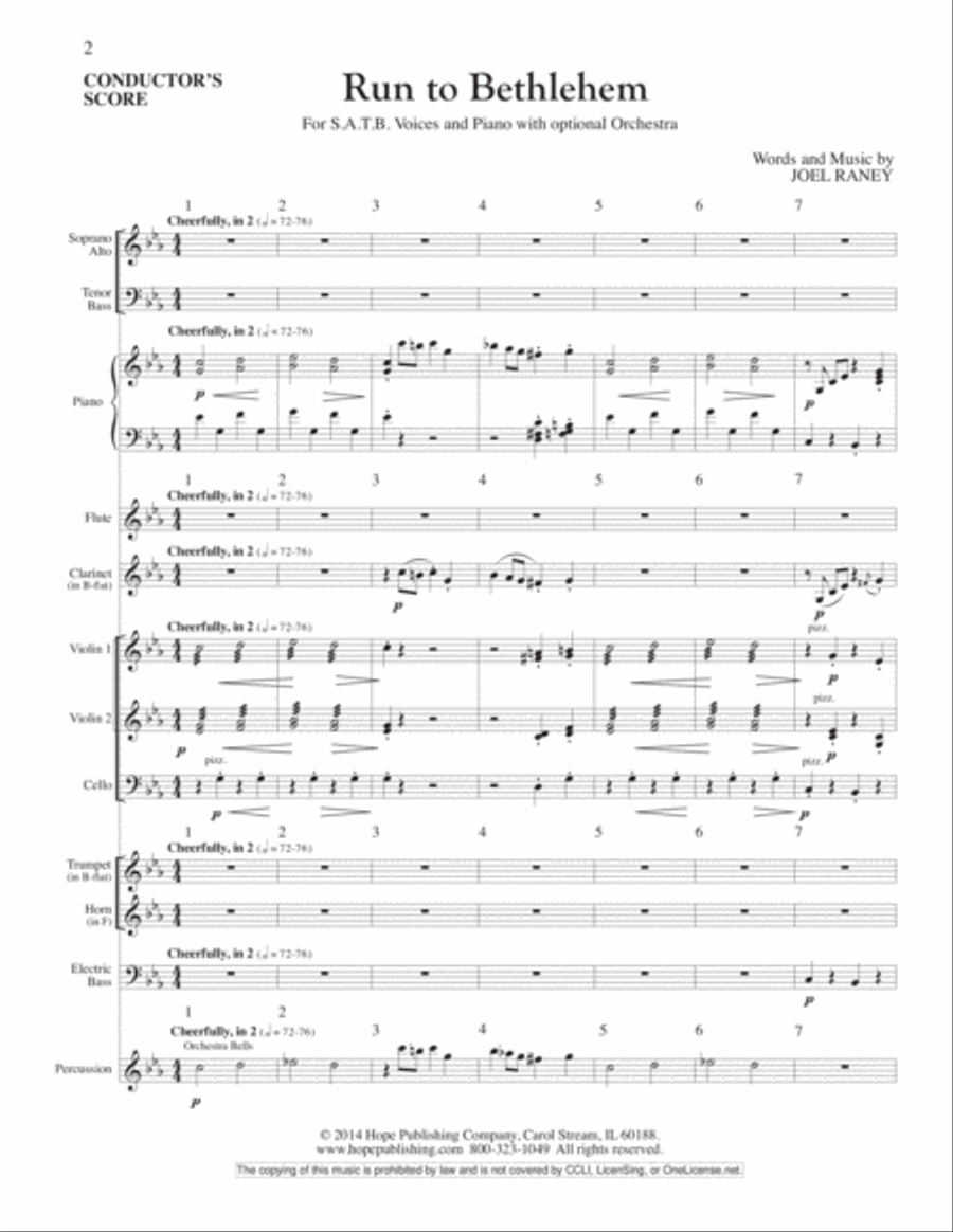 Run to Bethlehem Run to Bethlehem Orchestra scores gallery preview page 2