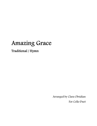 Book cover for Amazing Grace for Cello Duet