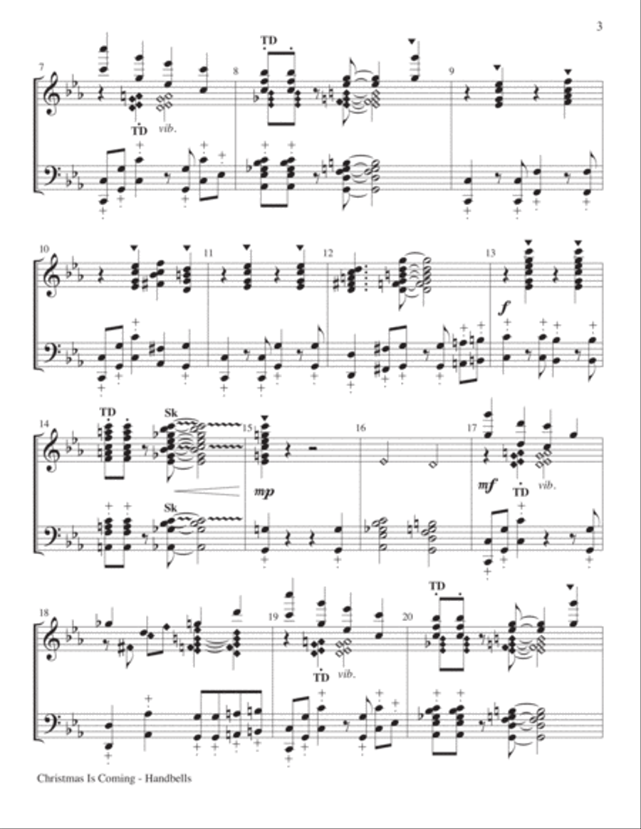 Christmas Is Coming Choir scores gallery preview page 3