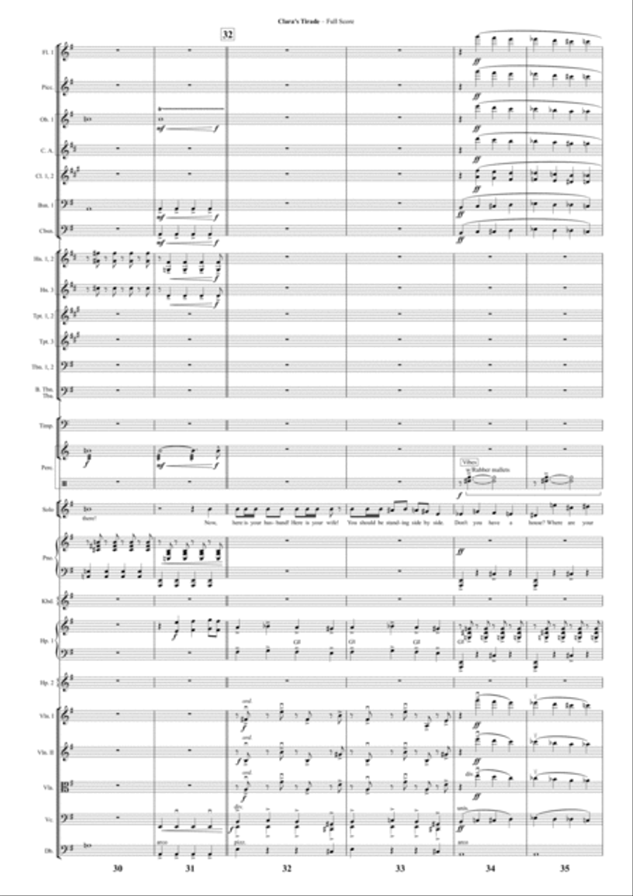 Clara's Tirade Clara's Tirade Full Orchestra scores gallery preview page 6