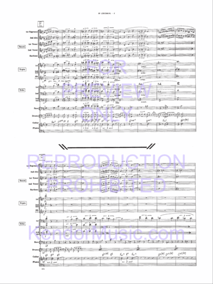 My Centennial My Centennial Jazz Ensemble scores gallery preview page 5