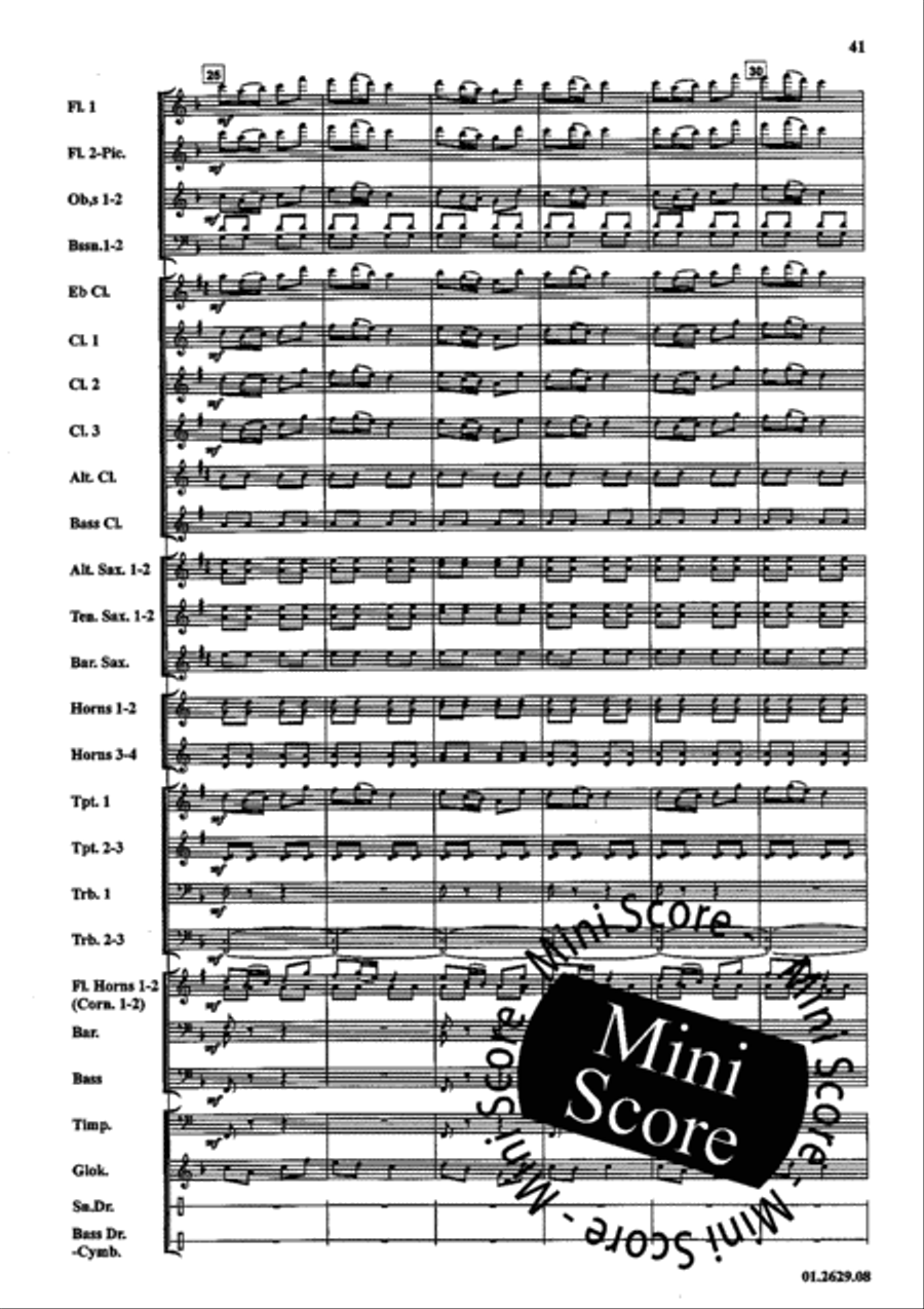 Musica Para Banda Concert Band scores gallery preview page 45