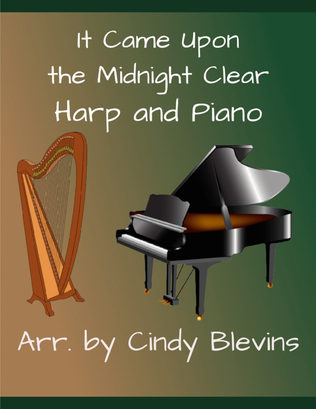 Book cover for It Came Upon the Midnight Clear, Harp and Piano Duet