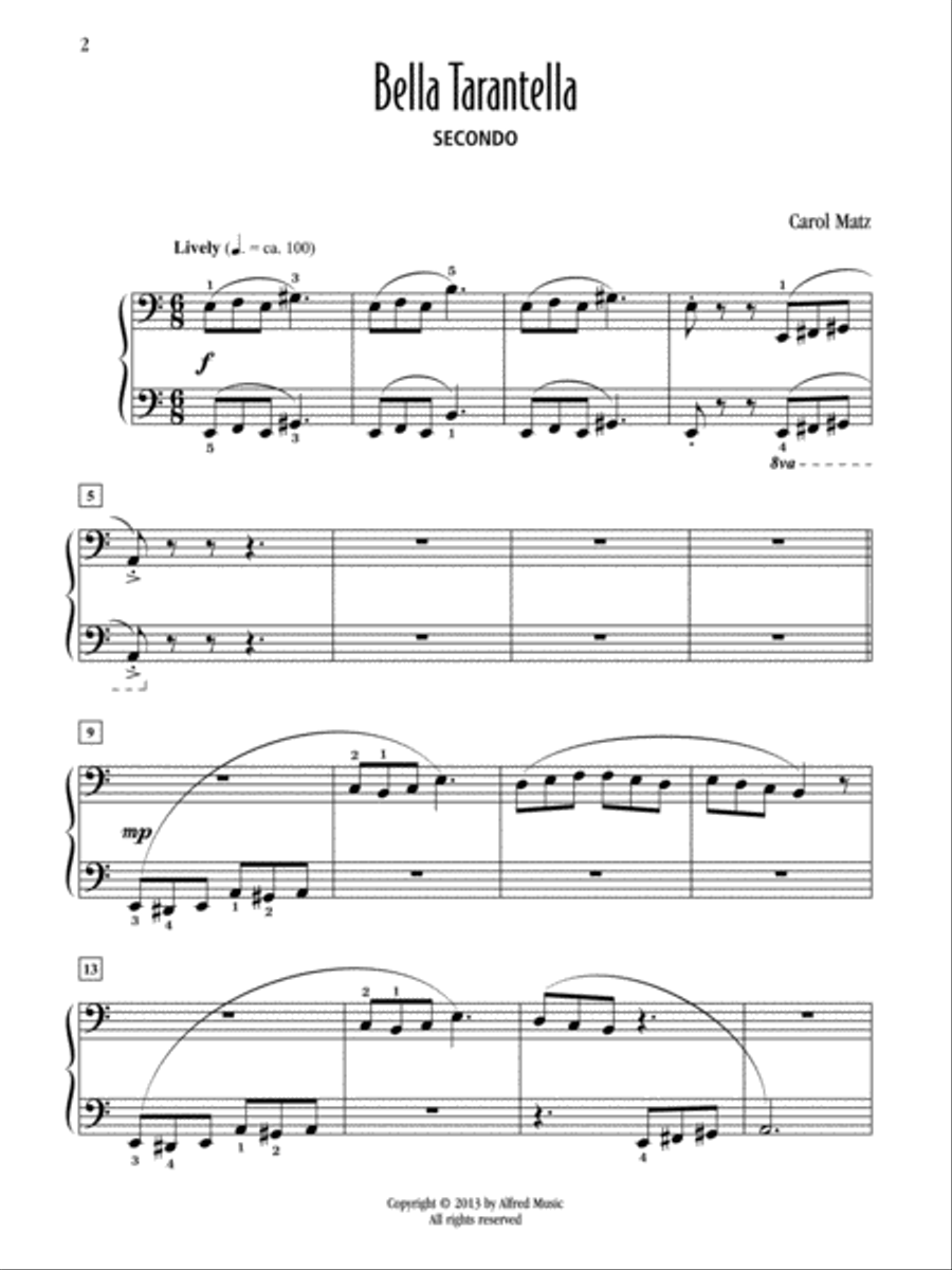 Bella Tarantella Small Ensemble scores gallery preview page 2