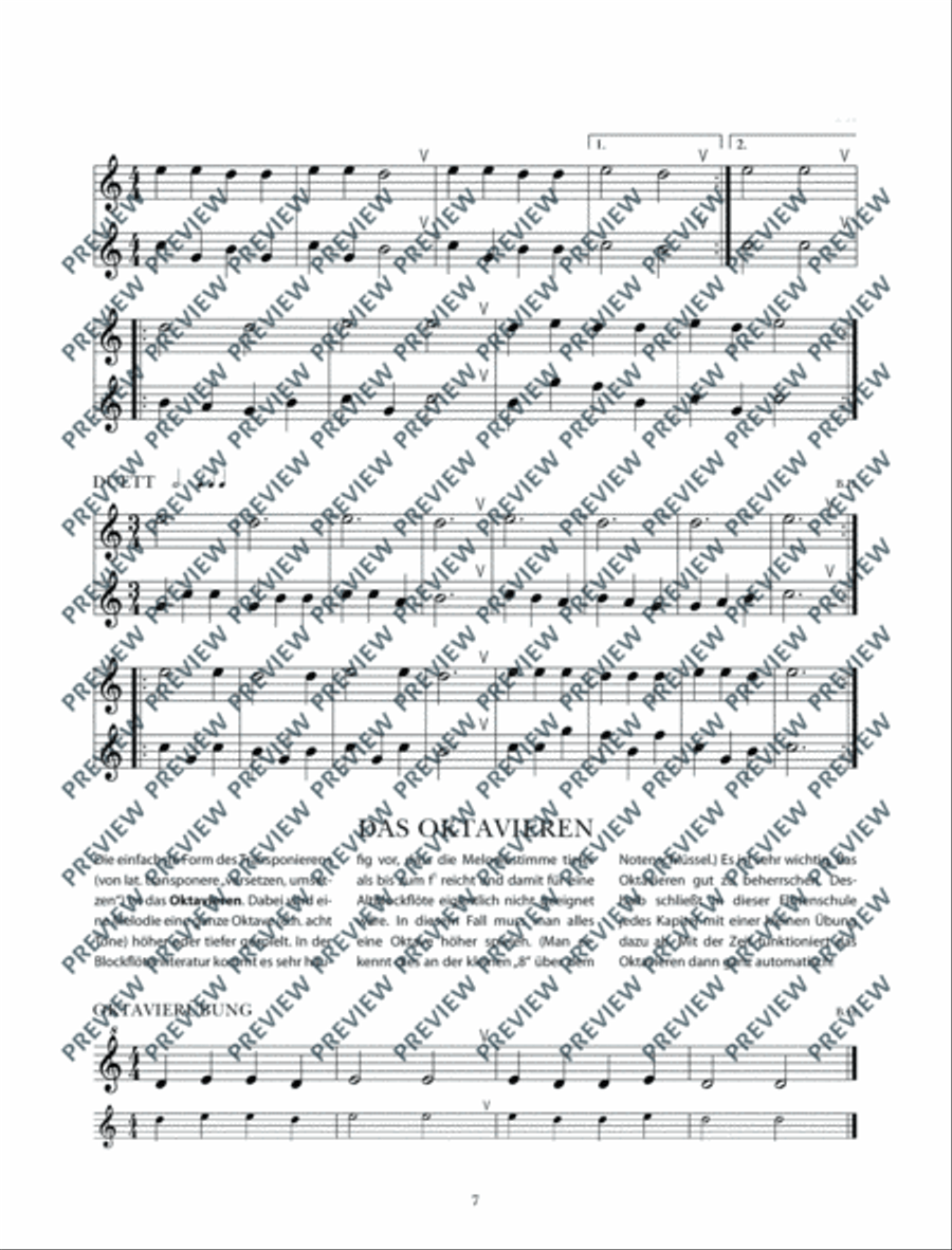 Altblockflötenschule Alto Recorder scores gallery preview page 8