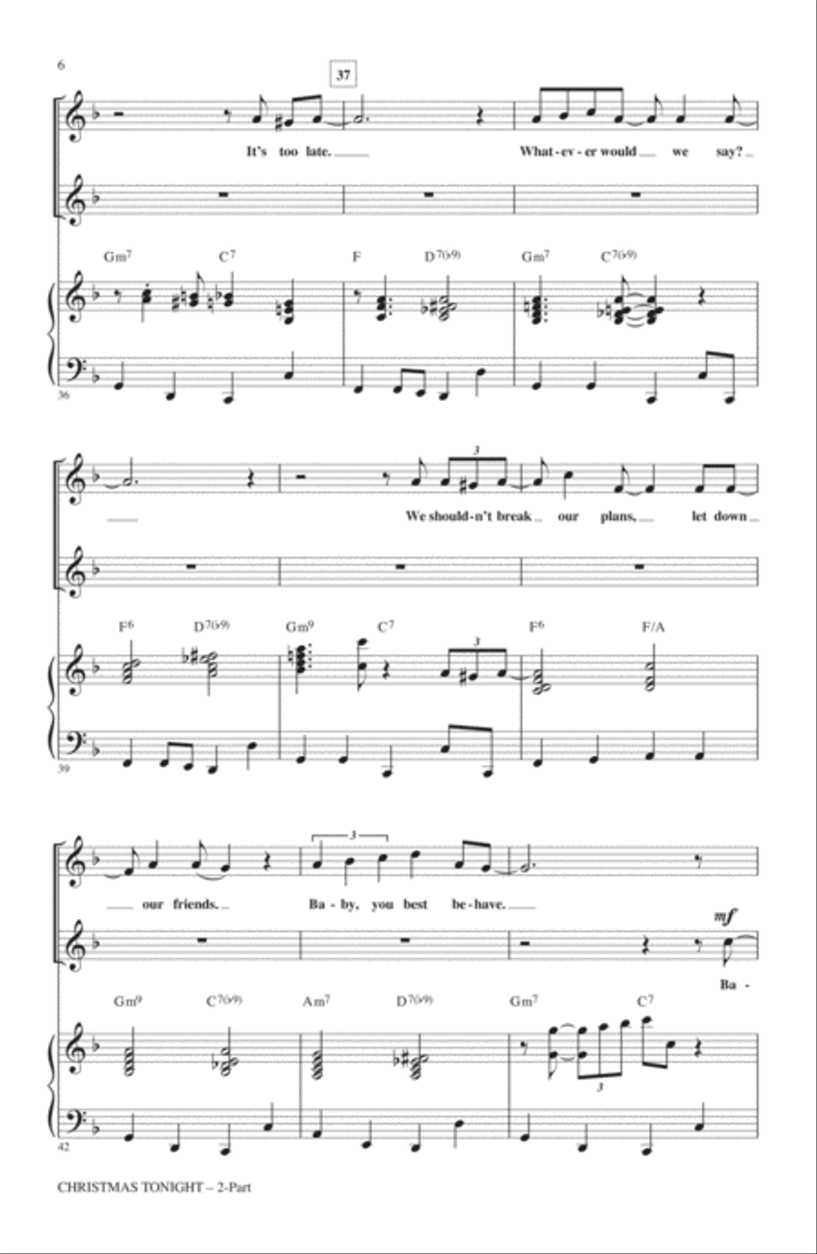 Christmas Tonight Christmas Tonight 2-Part scores gallery preview page 5