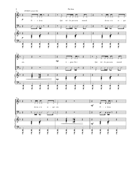 Pie Jesu (SATB with optional Orchestration image number null