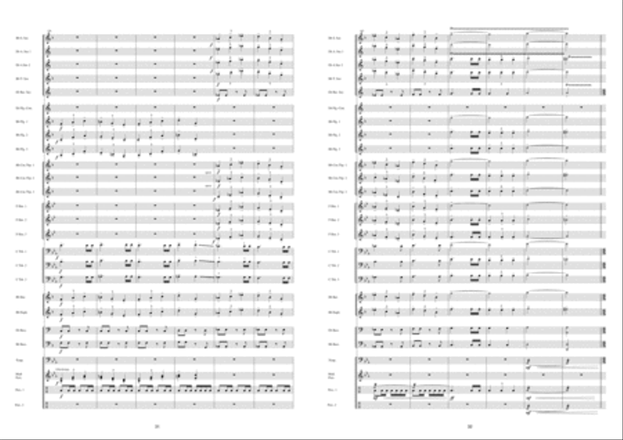 Saturnalia Fanfare Band scores gallery preview page 17