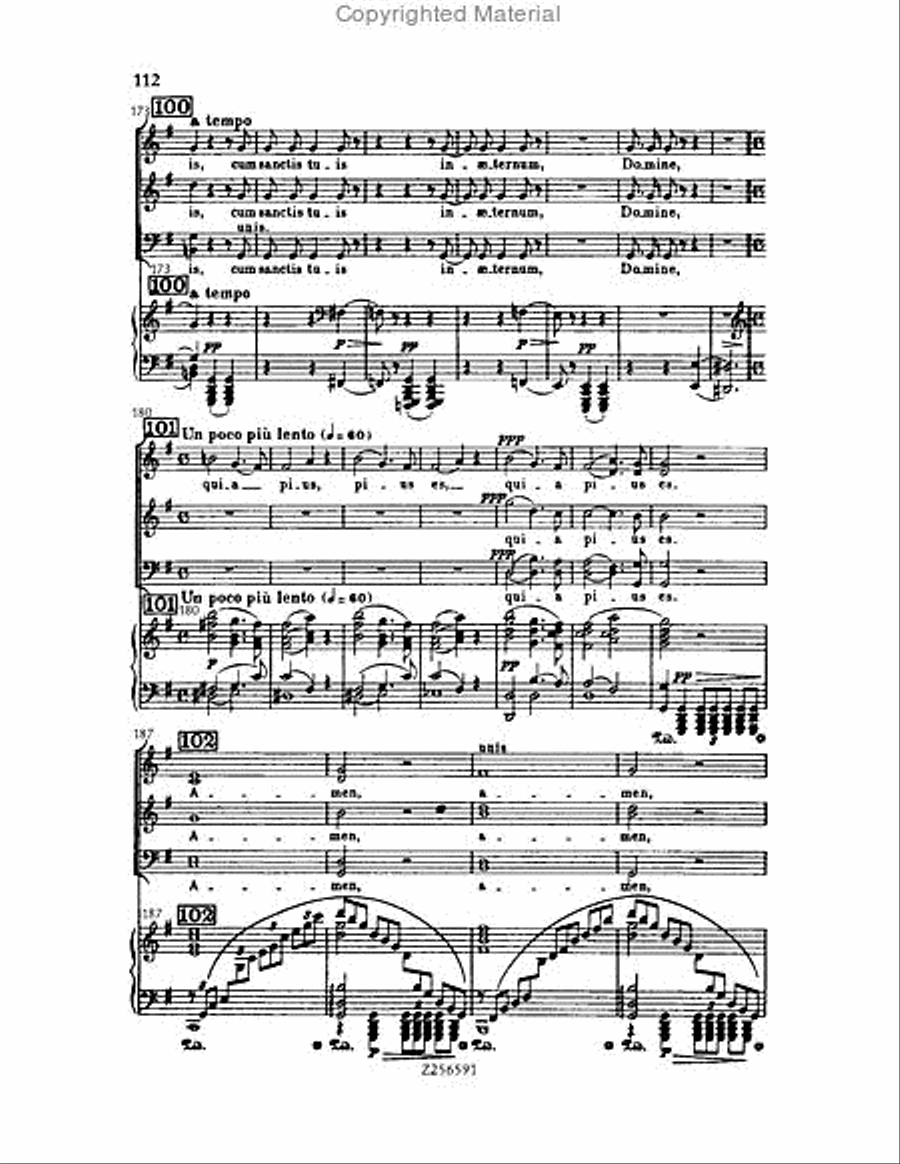 Grande Messe du Morts, H 75 Choir scores gallery preview page 112