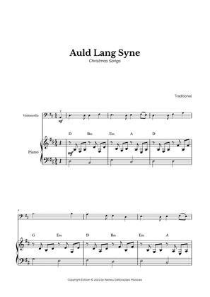 Auld Lang Syne for Easy Cello and Piano