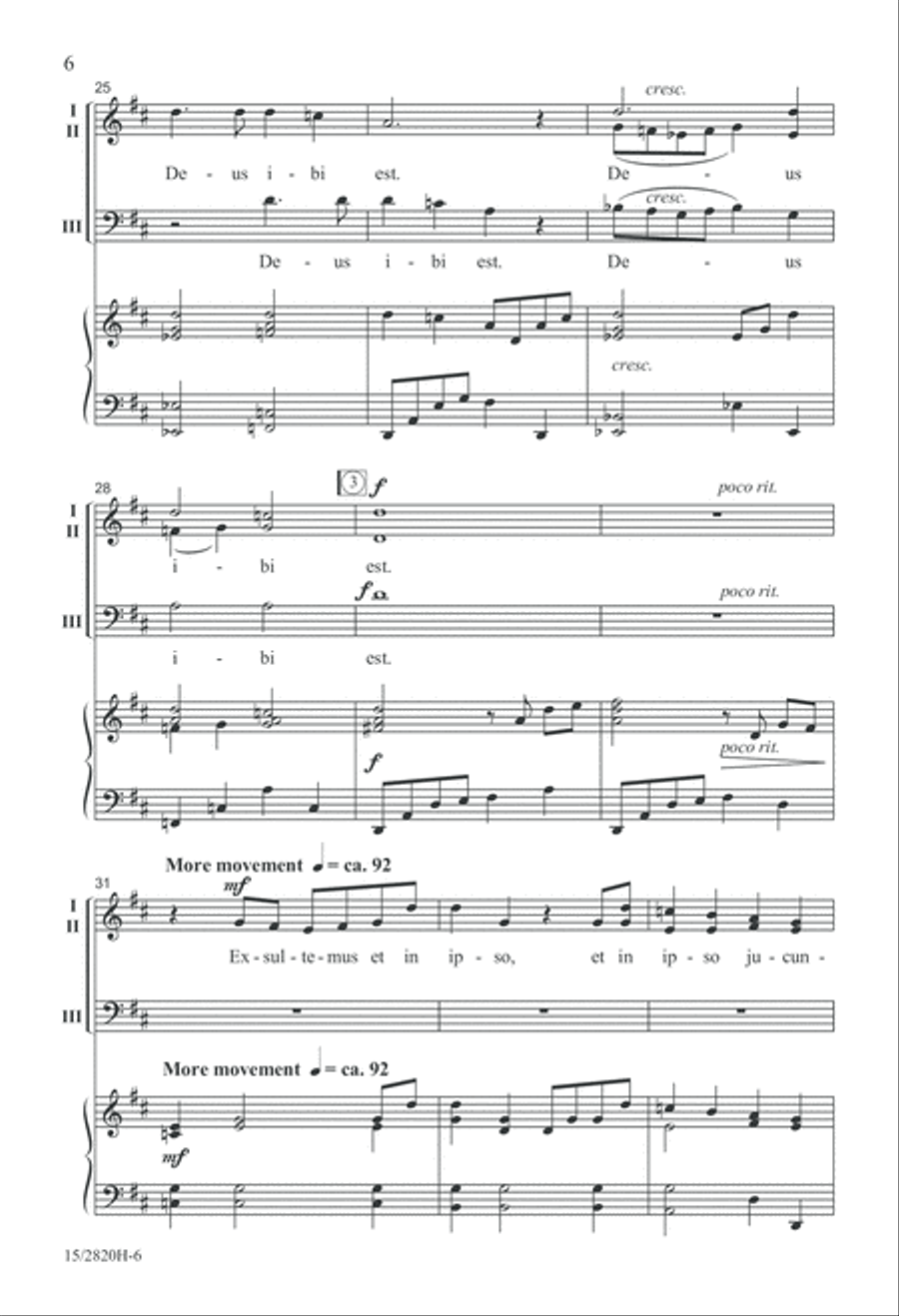 Ubi Caritas 3-Part scores gallery preview page 7