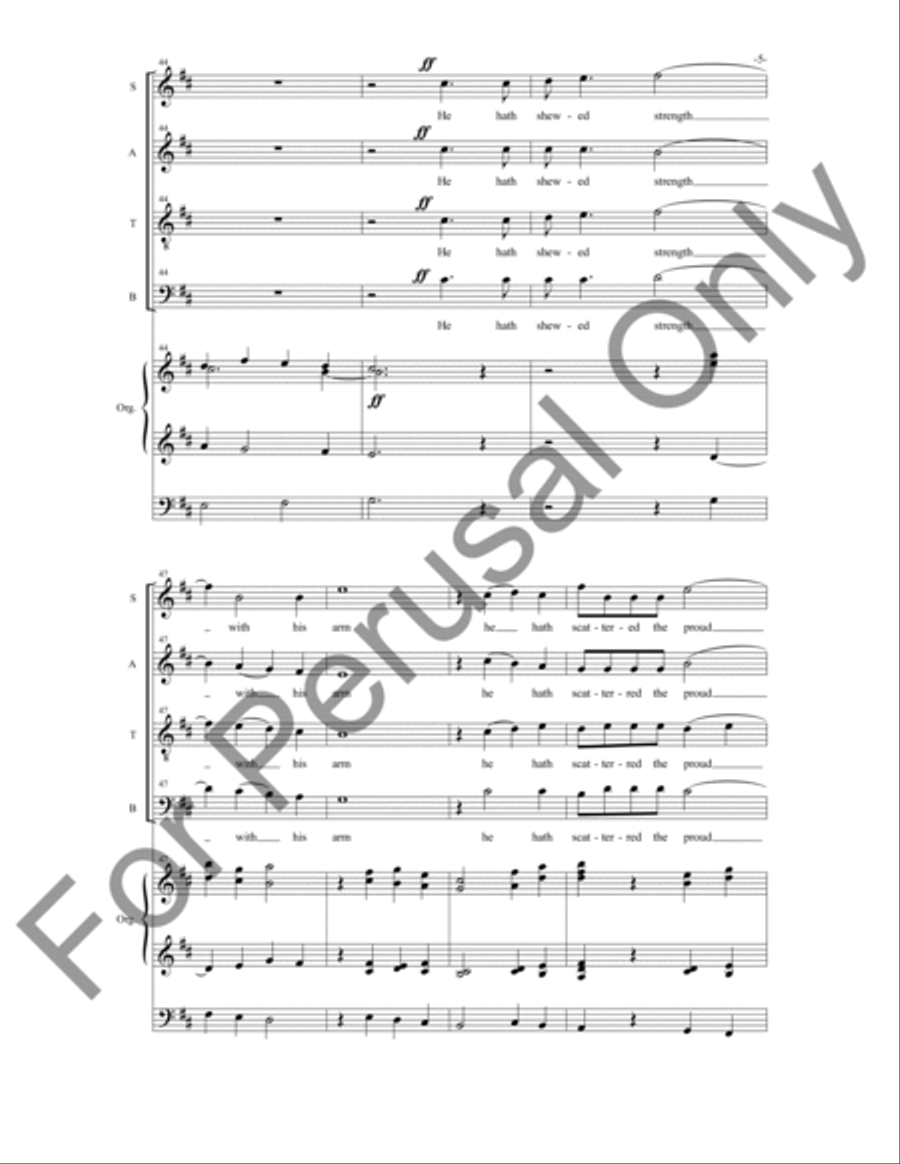 Magnificat and Nunc Dimittis 4-Part scores gallery preview page 6