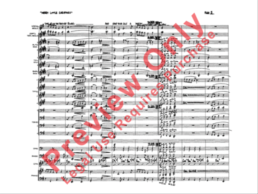 Have Yourself a Merry Little Christmas Jazz Ensemble scores gallery preview page 8