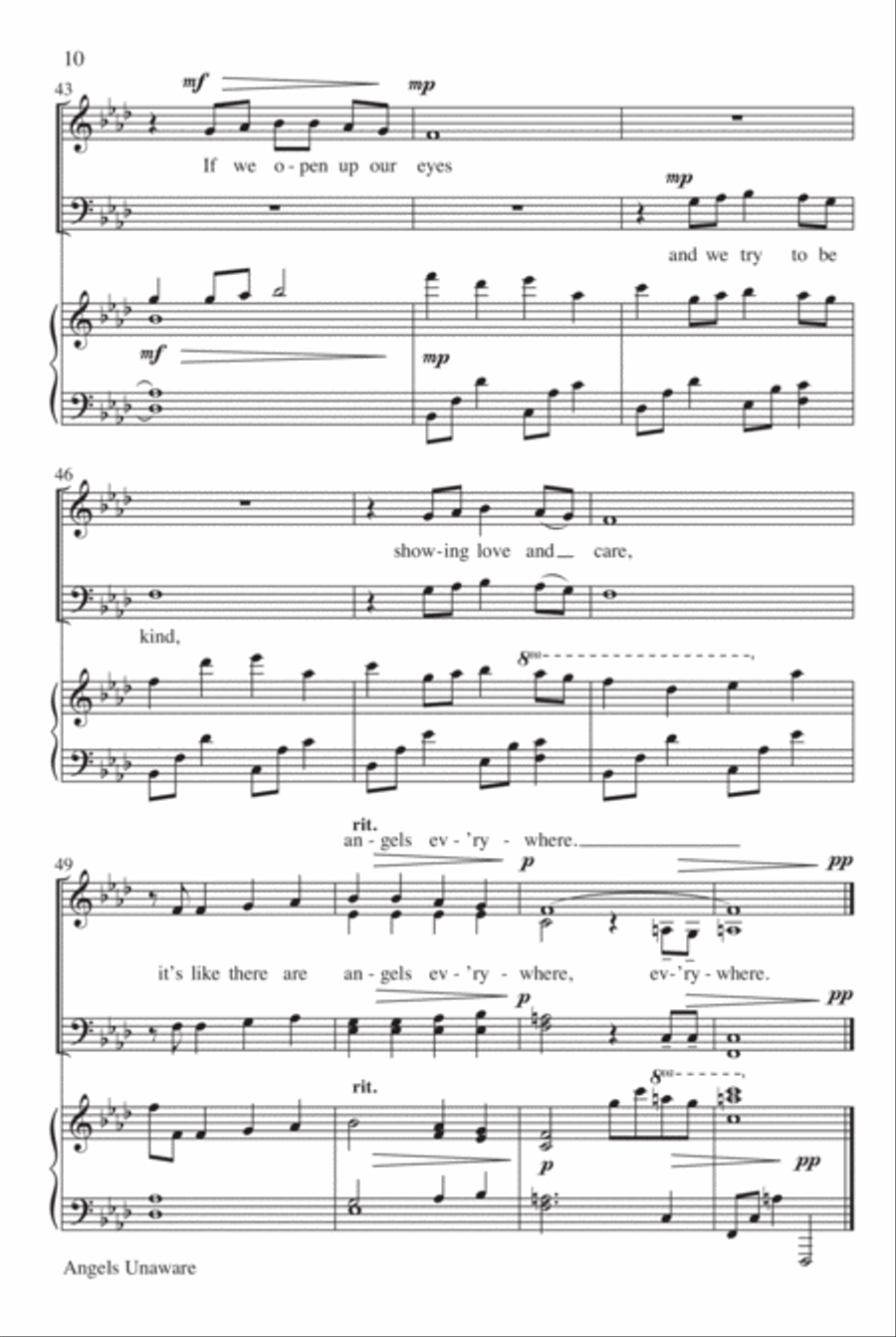 Angels Unaware 4-Part scores gallery preview page 10