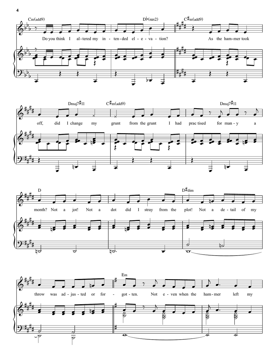 The Hammer (from the Netflix movie Matilda The Musical) Voice scores gallery preview page 4