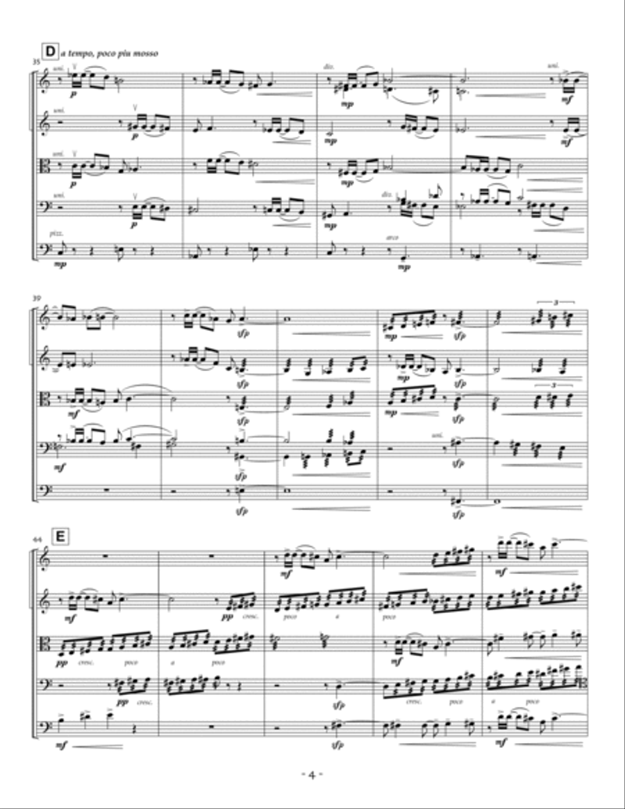 Three Darkened Landscapes - Score Only Chamber Music scores gallery preview page 5