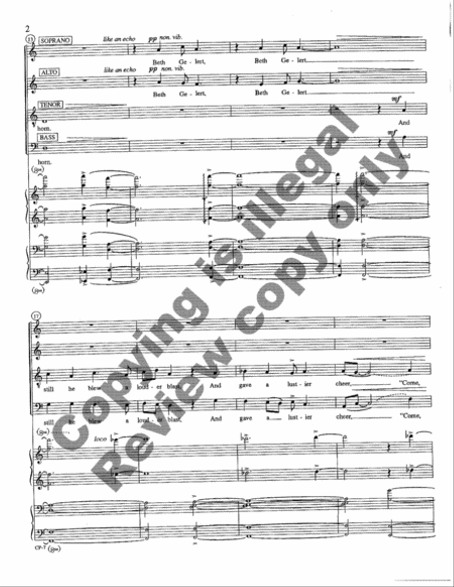 Beth Gelert 4-Part scores gallery preview page 23