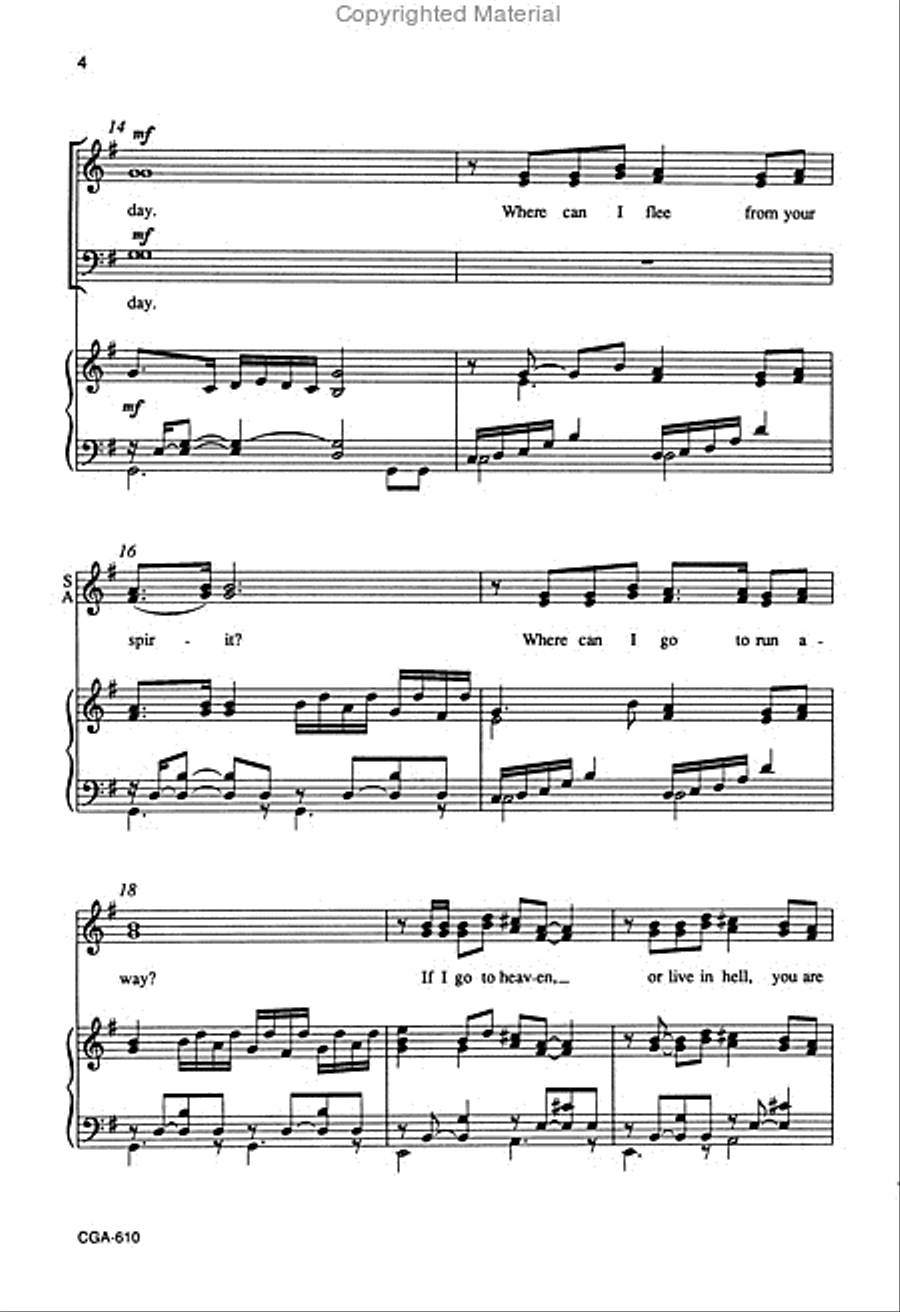 Psalm 139 4-Part scores gallery preview page 4