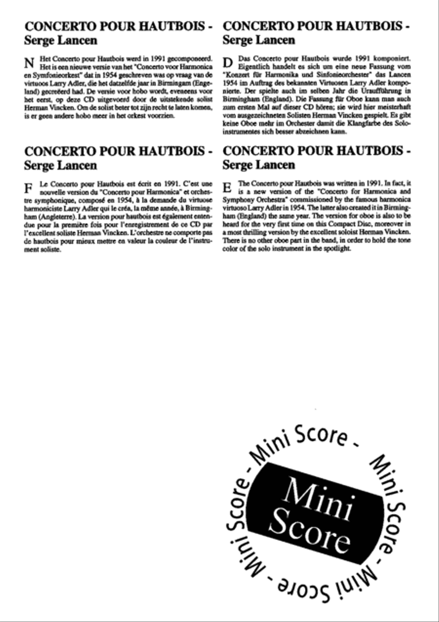 Concerto Pour Harmonica Concerto Pour Harmonica Concert Band scores gallery preview page 5