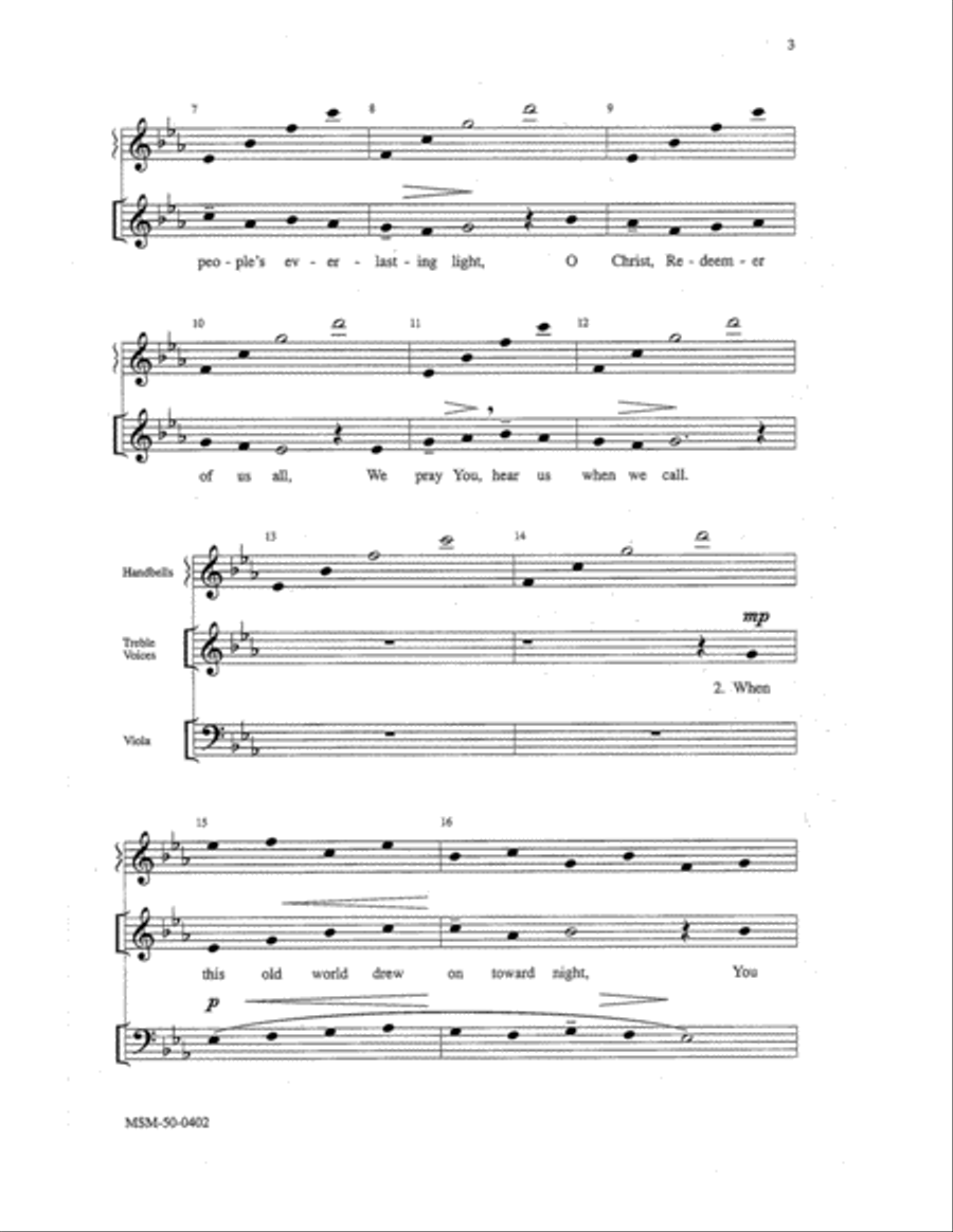 Creator of the Stars of Night Unison Choir scores gallery preview page 3