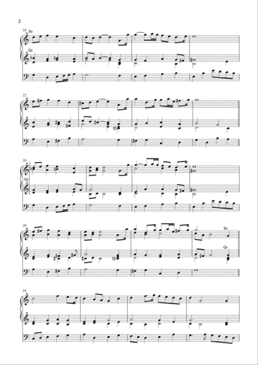 Trumpet Tune in C Trumpet scores gallery preview page 2