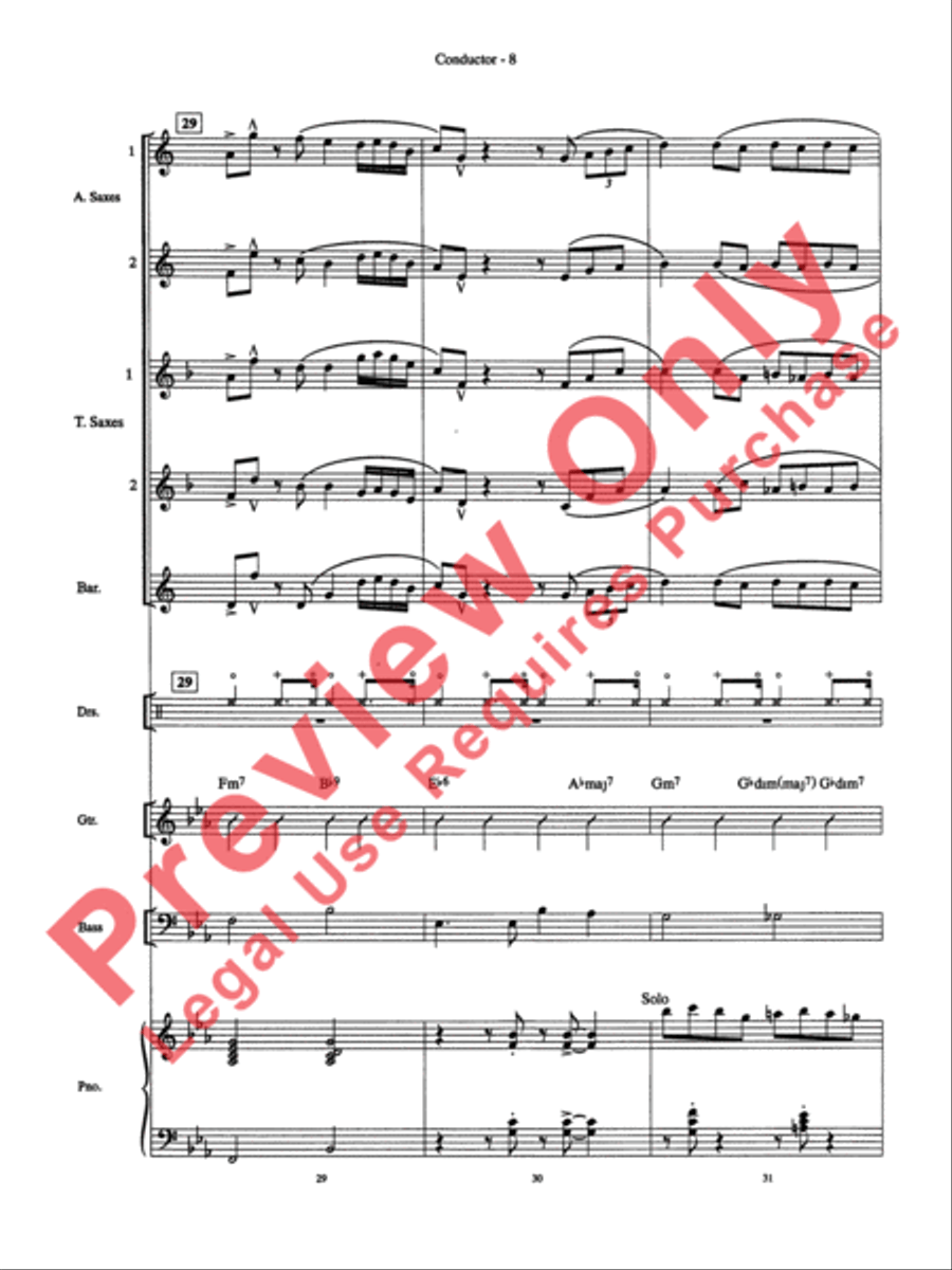 Let It Snow! Let It Snow! Let It Snow! Small Ensemble scores gallery preview page 9