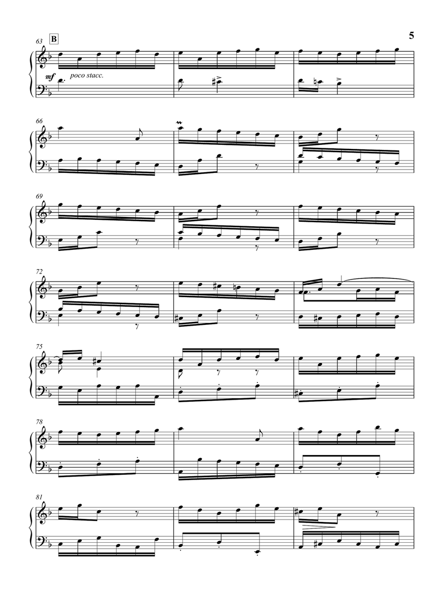 Concerto in D Minor - After Oboe Concerto by A. Marcello (As played by Víkingur Ólafsson Piano Solo scores gallery preview page 6
