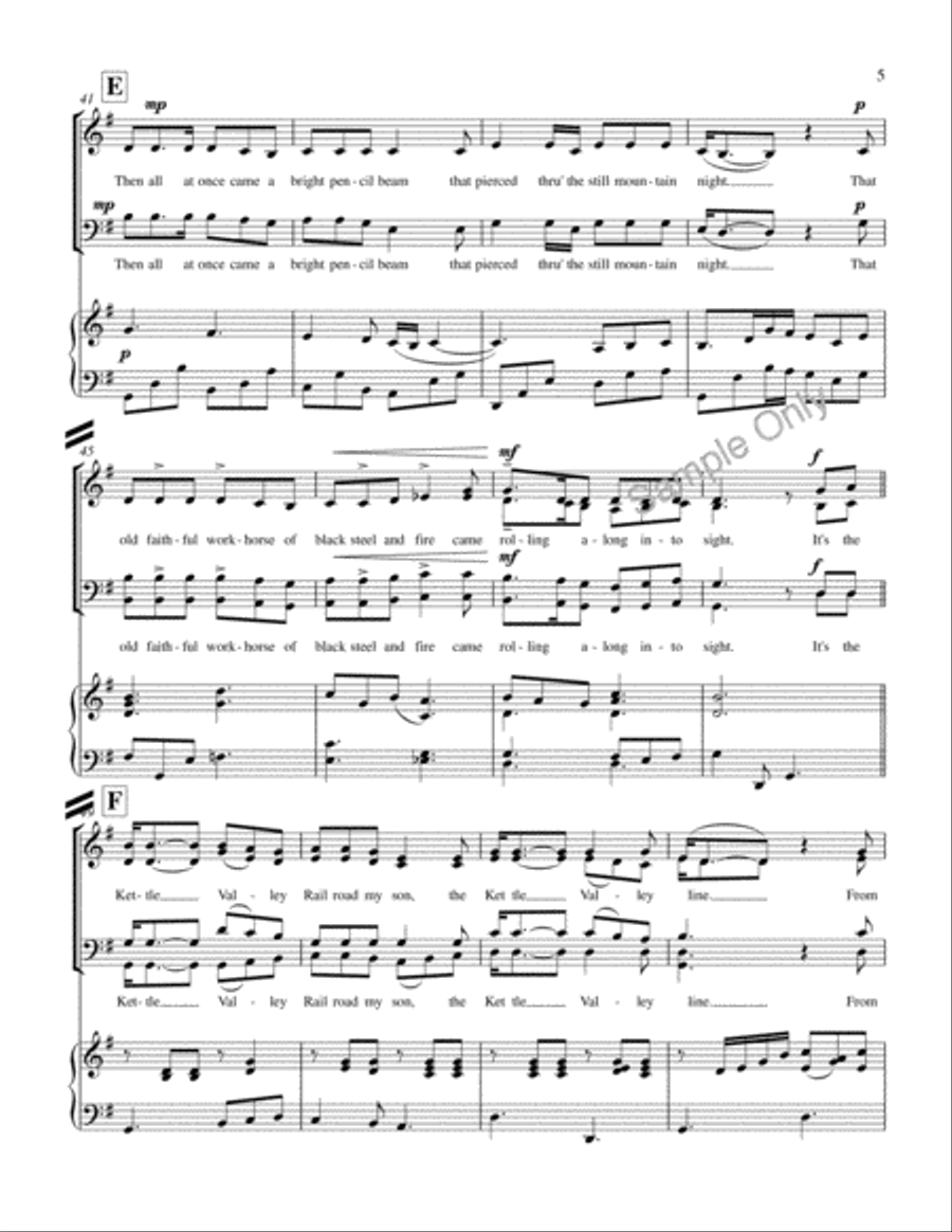 Kettle Valley Railway Kettle Valley Railway 4-Part scores gallery preview page 5
