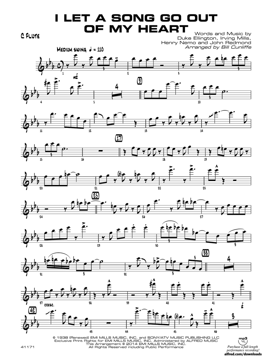 I Let a Song Go Out of My Head: Flute
