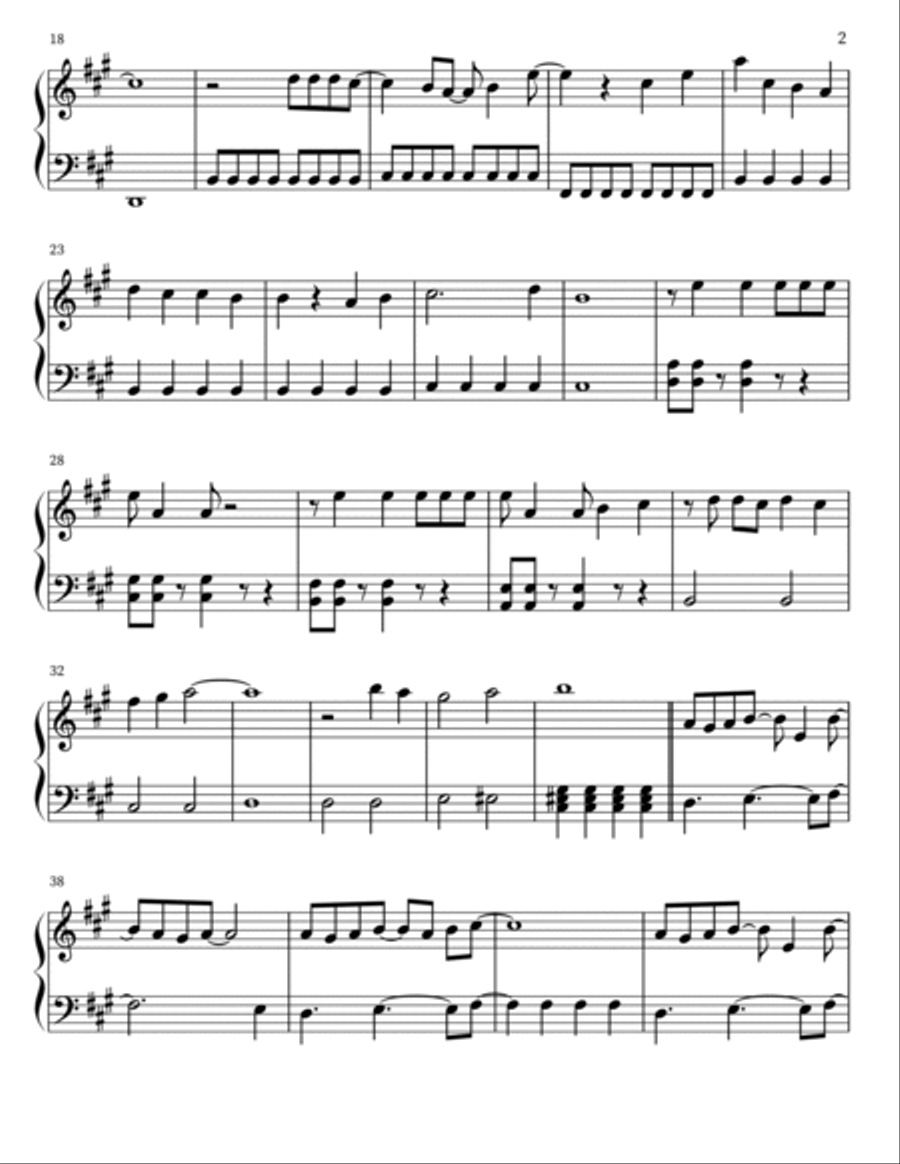 Hikaru Nara - Piano - Digital Sheet Music