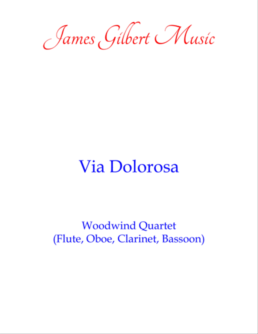 Via Dolorosa Woodwind Quartet scores gallery preview page 1