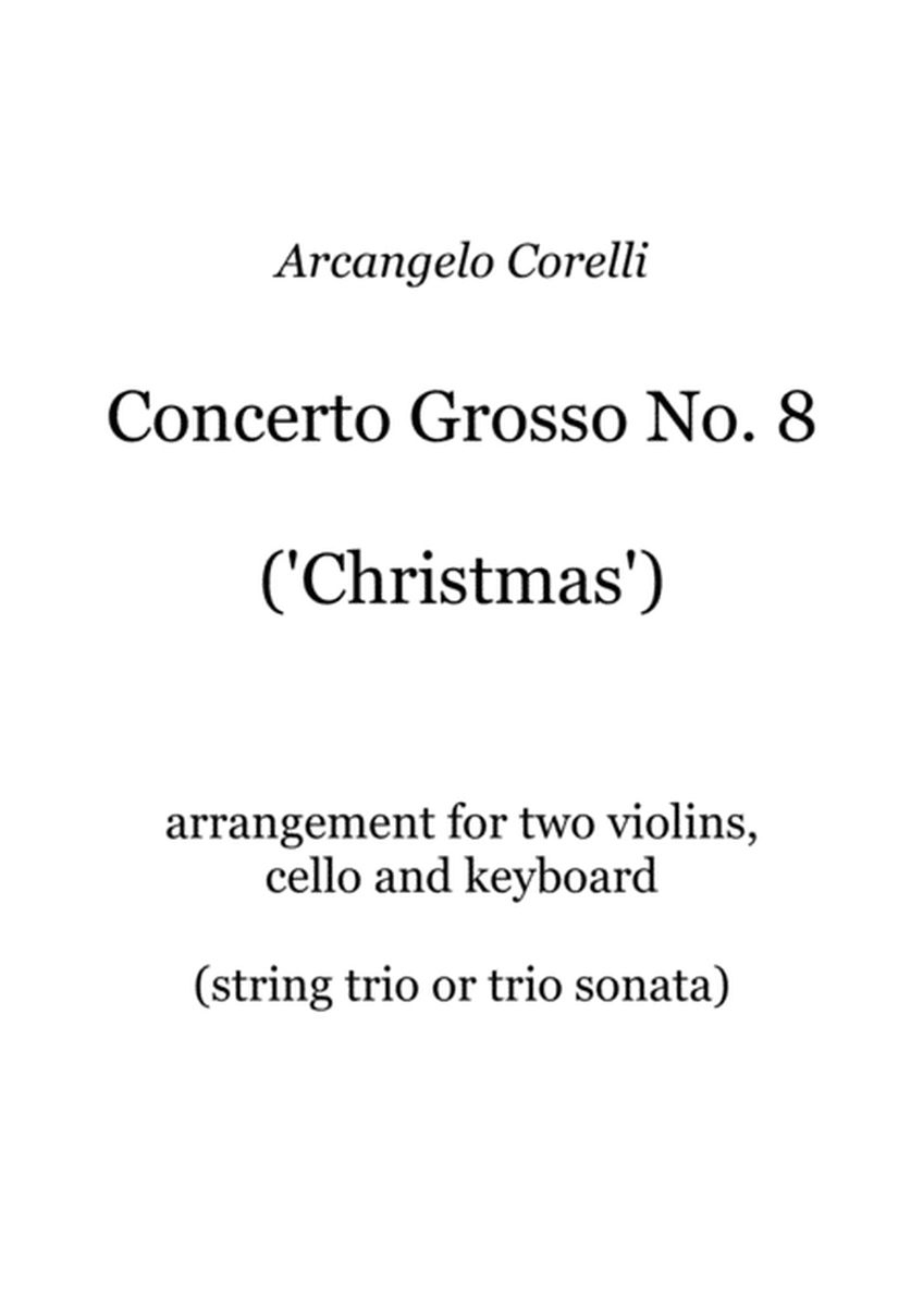 Corelli - Christmas Concerto - arranged as a string trio sonata image number null
