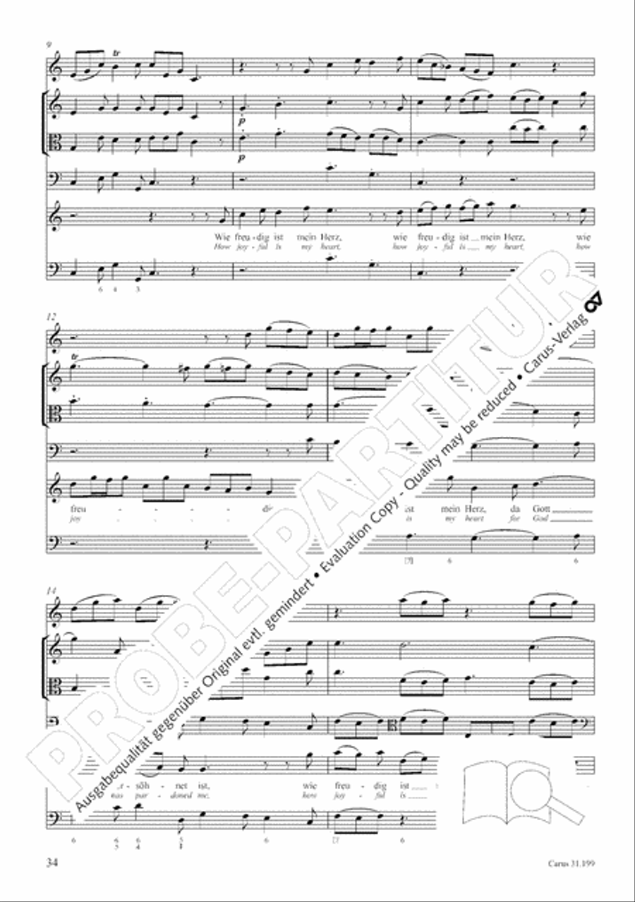 My heart is bathed in blood (Mein Herze schwimmt im Blut) Orchestra scores gallery preview page 35