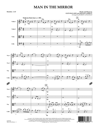 Man In The Mirror (arr. Robert Longfield) - Conductor Score (Full Score)